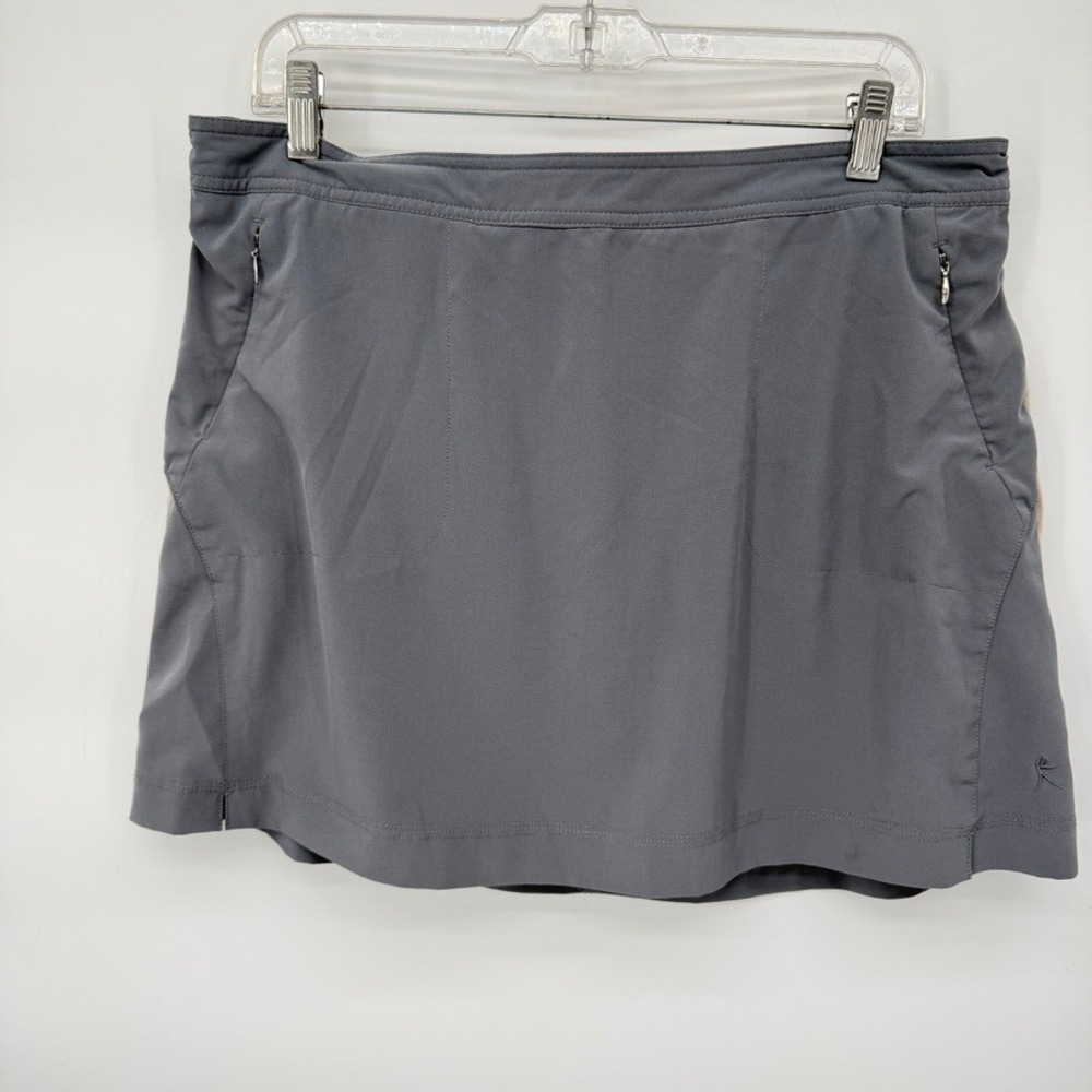 Danskin Now Pull On Athletic Golf Skort Mini Gorpcore Skirt Activewear Size LG‎